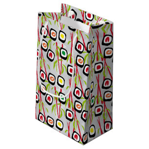 Bolsa De Regalo Pequeña Fondo de sushi