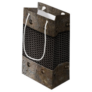 Bolsa De Regalo Pequeña Fondo del metal del Grunge