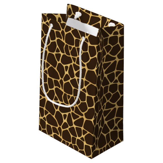 Bolsa De Regalo Pequeña Fondo manchado jirafa (Angulo reverso)