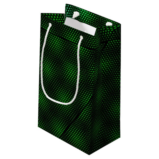 Bolsa De Regalo Pequeña Fondo verde abstracto (Angulo reverso)