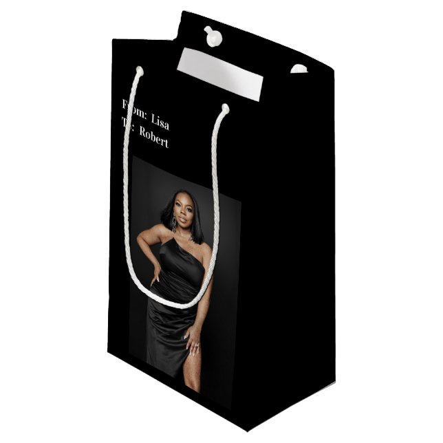 Bolsa De Regalo Pequeña Foto (Angulo Anverso)