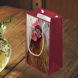 Bolsa De Regalo Pequeña Foto de Red Chicken Hen