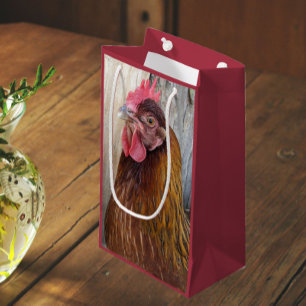 Bolsa De Regalo Pequeña Foto de Red Chicken Hen