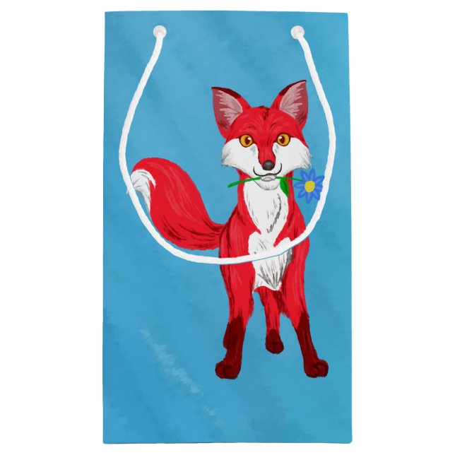 Bolsa De Regalo Pequeña Fox feliz (Reverso)