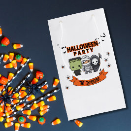 Bolsa De Regalo Pequeña Frankenstein Mummy Grim Reaper Spooky Halloween