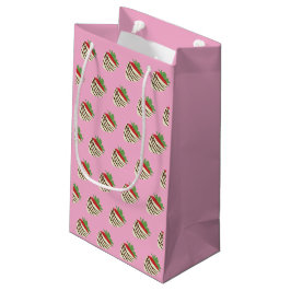Bolsa De Regalo Pequeña Fresa cubierta de chocolate blanco