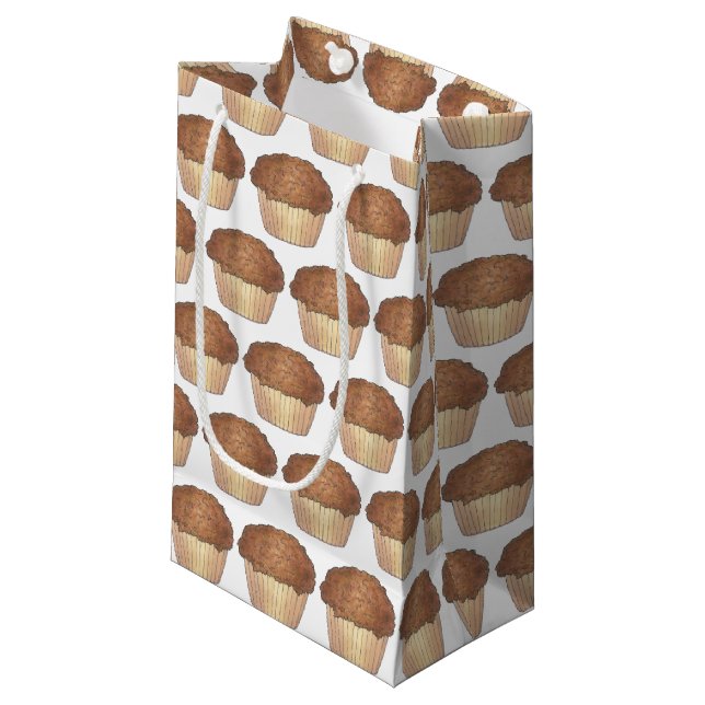 Bolsa De Regalo Pequeña Fresco Crumb Streusel Crumb Muffin Bake Sale Foodi (Angulo Anverso)