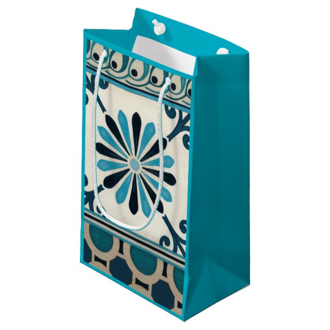 Bolsa De Regalo Pequeña Frisa índigo no embellecida II (Angulo Anverso)