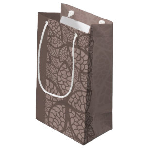 Bolsa De Regalo Pequeña Frontera y fondo del modelo de la hoja