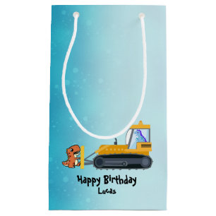 Bolsa De Regalo Pequeña Fun DINO tractor de dinosaurio Farm School Niño de