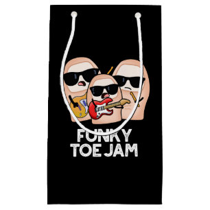 Bolsa De Regalo Pequeña Funky Toe Jam Funny Music Pun Dark BG