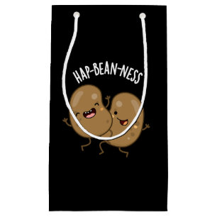 Bolsa De Regalo Pequeña Funny Bean Pun Dark BG