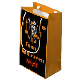 Bolsa De Regalo Pequeña Funny Skeleton Halloween