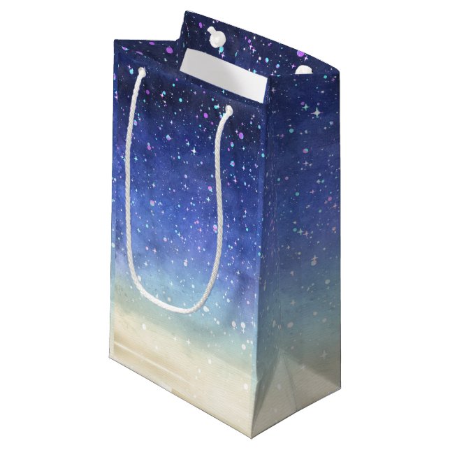 Bolsa De Regalo Pequeña Galaxia acuarela (Angulo Anverso)