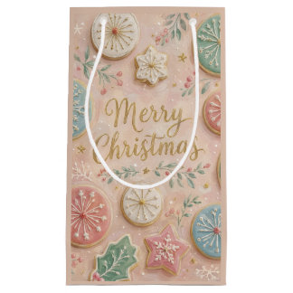 Bolsa De Regalo Pequeña Galletas de Navidad Pastel Copo de Nieve Navidad