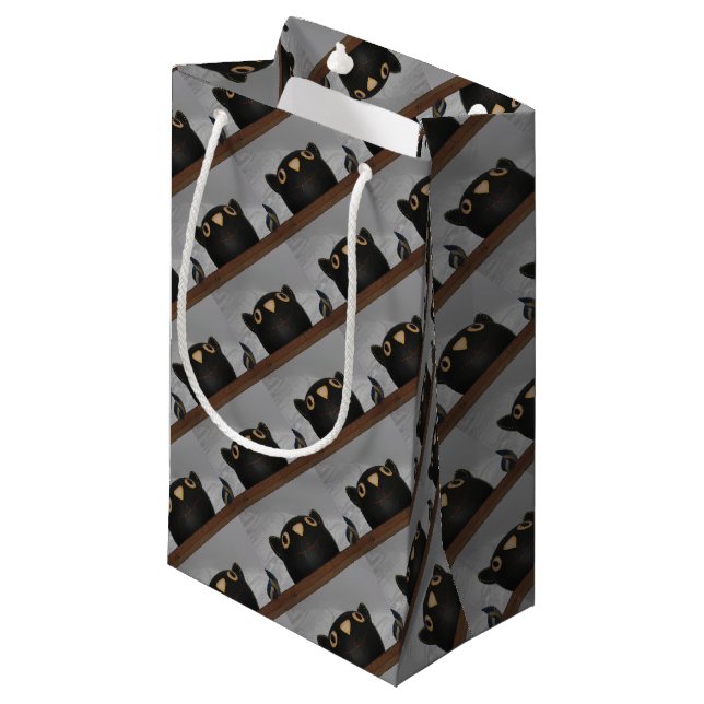 Bolsa De Regalo Pequeña Gato negro (Angulo Anverso)