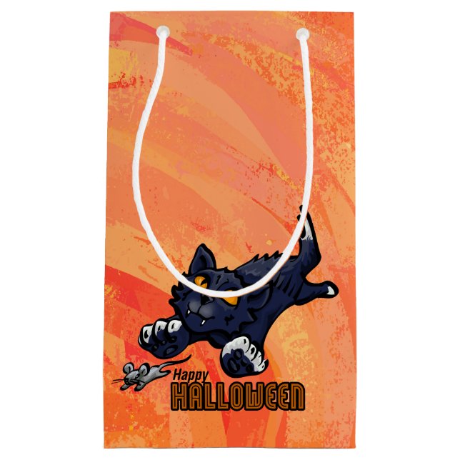 Bolsa De Regalo Pequeña Gato y ratón de animales fantasmales (Anverso)