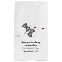 Geeky Gamers Boda Gift Bag Silver Purple