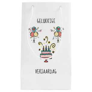 Bolsa De Regalo Pequeña Gelukkige Verjaardag   Happy Birthday