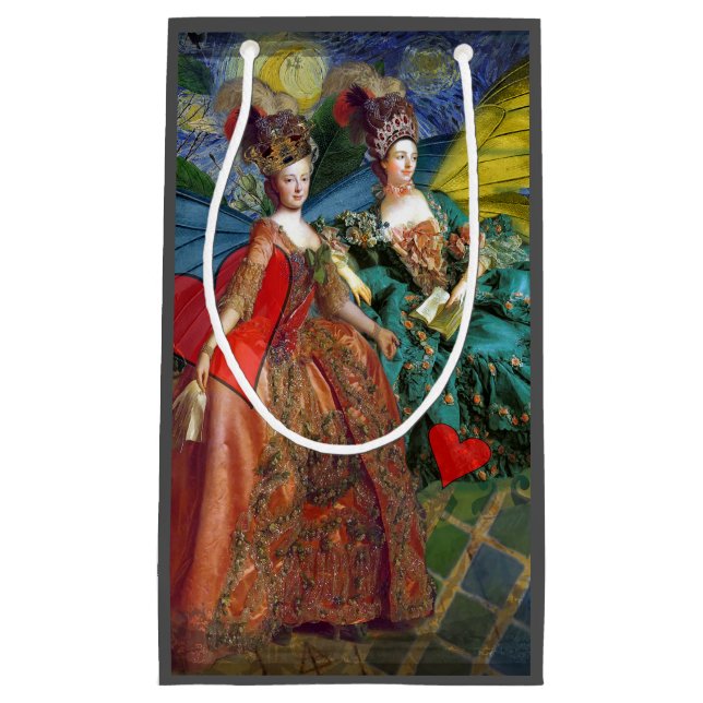 Bolsa De Regalo Pequeña Géminis Gítico clásico Mujer mariposa (Anverso)