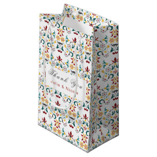 Bolsa De Regalo Pequeña Geometría Vintage Motivo Clásico Intrincado Boda