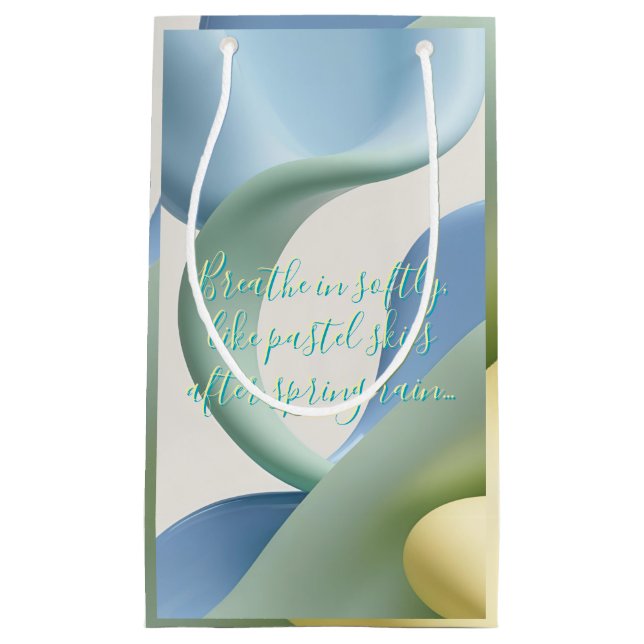 Bolsa De Regalo Pequeña Gift bag in stylish abstract graphic (Anverso)