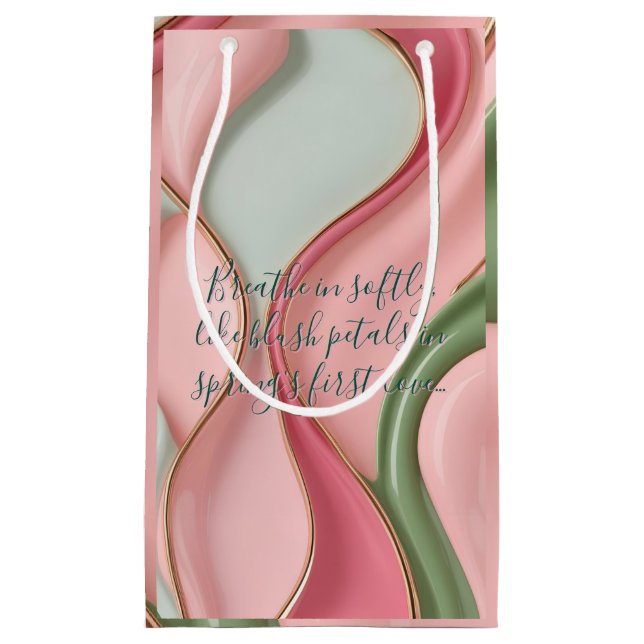 Bolsa De Regalo Pequeña Gift bag in stylish abstract graphic (Anverso)