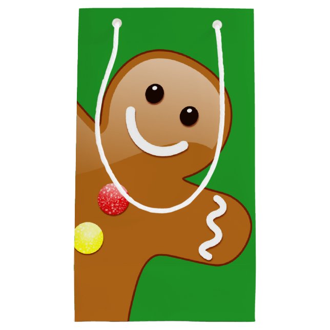 Bolsa De Regalo Pequeña Gigante Gingerbread Man (Anverso)