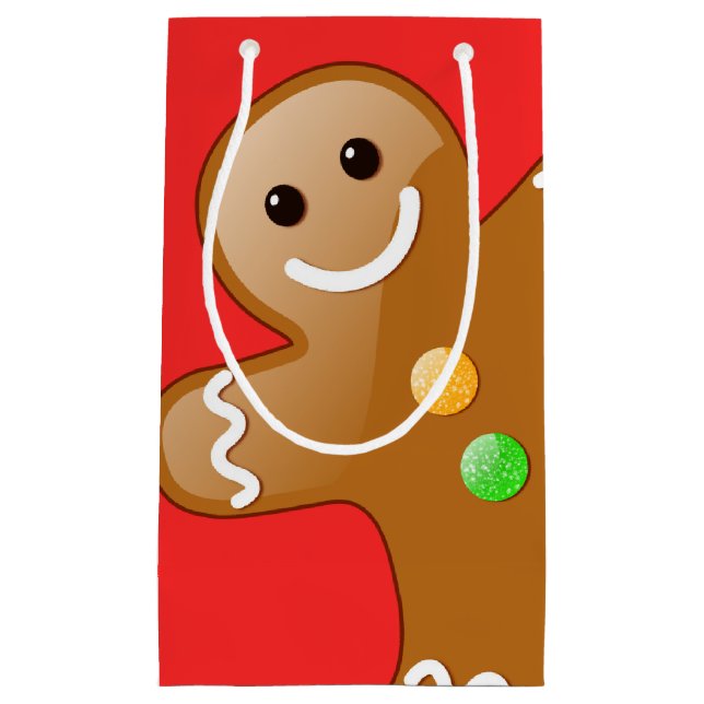 Bolsa De Regalo Pequeña Gigante Gingerbread Man (Anverso)