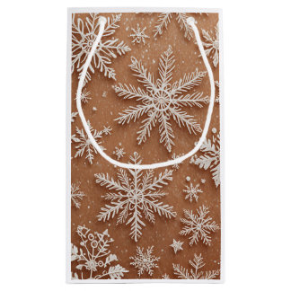 Bolsa De Regalo Pequeña Gilded Winter Crystals