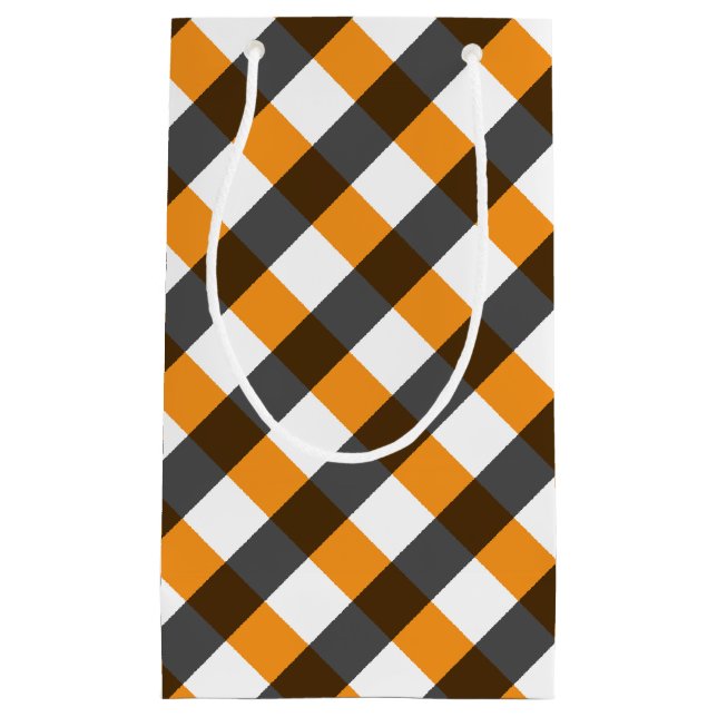 Bolsa De Regalo Pequeña Gingham de Halloween 10 (Anverso)