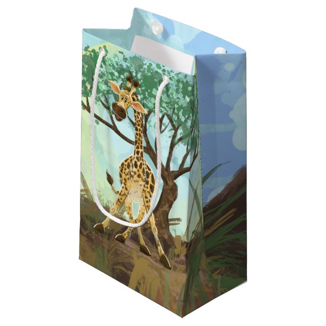 Bolsa De Regalo Pequeña Giraffe del desfile de animales (Angulo Anverso)