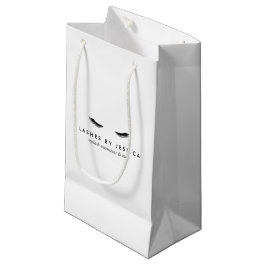 Bolsa De Regalo Pequeña Glam Eyelashes en blanco y negro