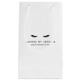 Bolsa De Regalo Pequeña Glam Eyelashes en blanco y negro