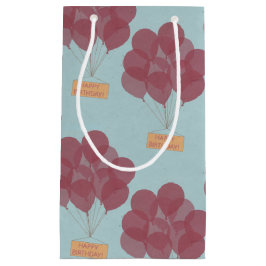 Bolsa De Regalo Pequeña Globos de cumpleaños felices