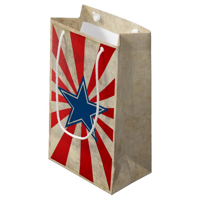 Bolsa De Regalo Pequeña Gloria envejecida - rojo, blanco y azul (Angulo Anverso)