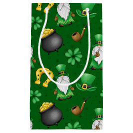BOLSA DE REGALO PEQUEÑA GNOMES IRLANDESES SHAMROCKS HORSESHOS GOLD POTS