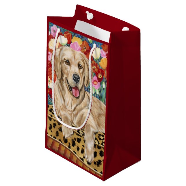 Bolsa De Regalo Pequeña Golden Boy Retriever (Angulo Anverso)