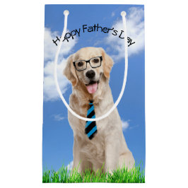 Bolsa De Regalo Pequeña Golden Retriever para el Día del Padre