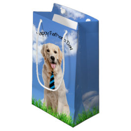Bolsa De Regalo Pequeña Golden Retriever para el Día del Padre