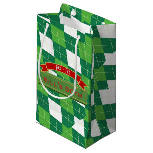 Bolsa De Regalo Pequeña GOLF de Hombres Personalizados, Golfer temática Pa