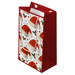 Bolsa De Regalo Pequeña Gorros de Santa