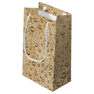 Bolsa De Regalo Pequeña Gotitas de agua doradas