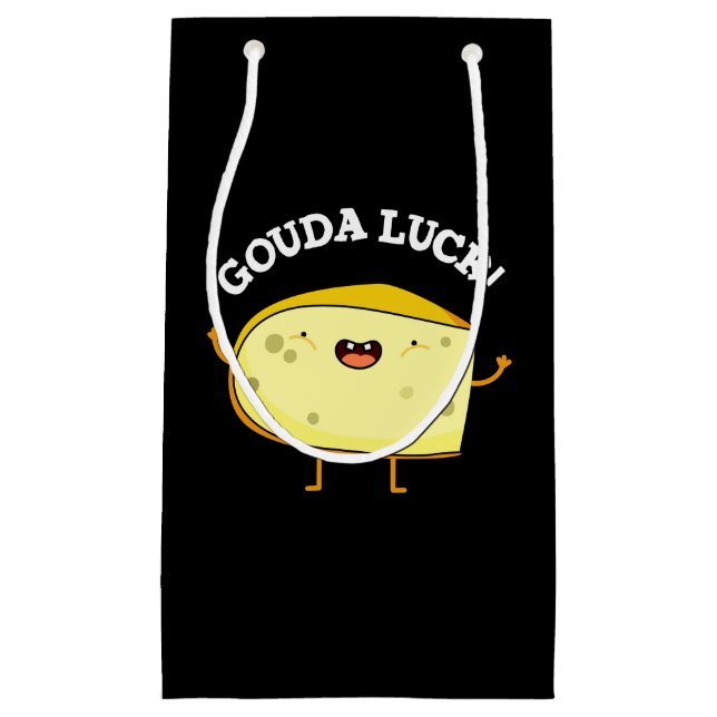 Bolsa De Regalo Pequeña Gouda Luck Funny Cheese Pun (Anverso)