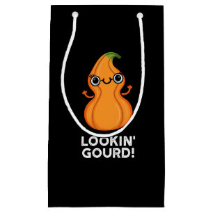 Bolsa De Regalo Pequeña Gourd Funny Veggie Pun Dark BG
