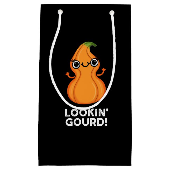 Bolsa De Regalo Pequeña Gourd Funny Veggie Pun Dark BG (Anverso)