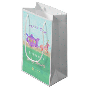 Bolsa De Regalo Pequeña Gracias a la Fiesta de té de Unicorn Baby Shower