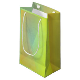 Bolsa De Regalo Pequeña Gradación Geométrica Amarilla Moderna