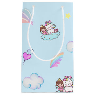 Bolsa De Regalo Pequeña Gradiente de patrón de arcoiris de la princesa Mag