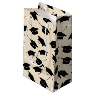 Bolsa De Regalo Pequeña Graduación de Grad Cap y Diplomas